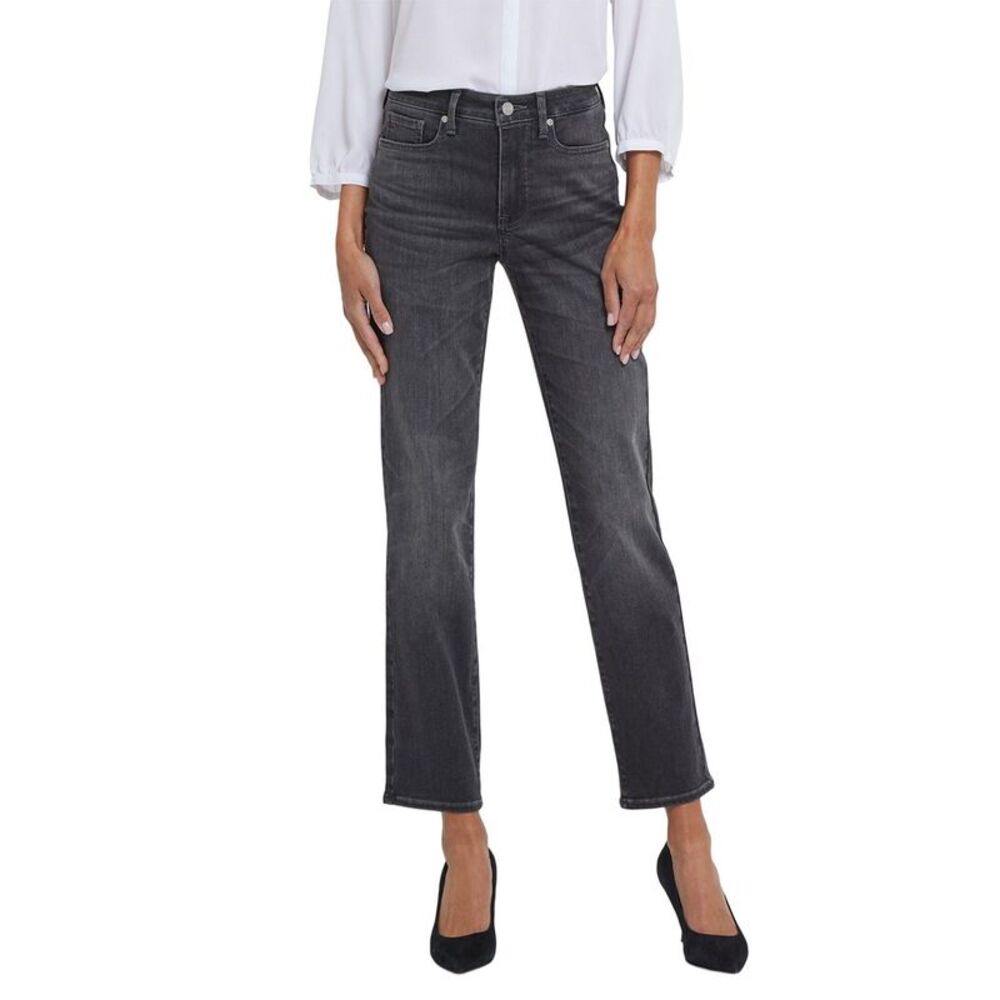 Nydj Womens Petite Sheri Gloomy Marais Slim Jean
